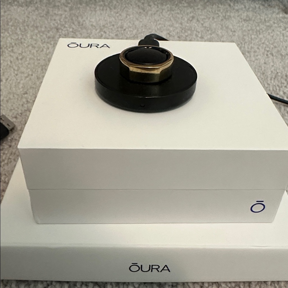 Oura Ring Gen3 Heritage Gold US9 with Charger